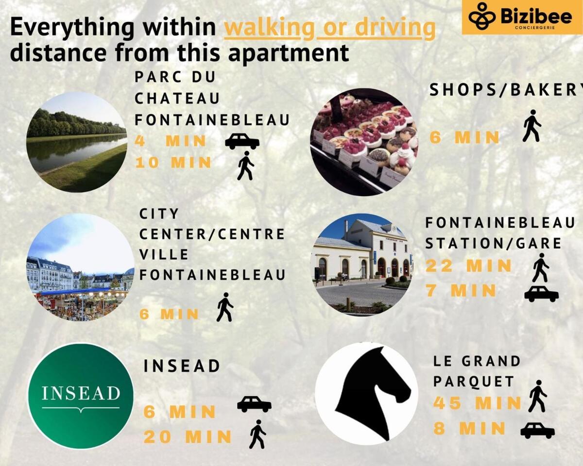 Le Saphir Easy Parking Comfort Apartment Fontainebleau Luaran gambar